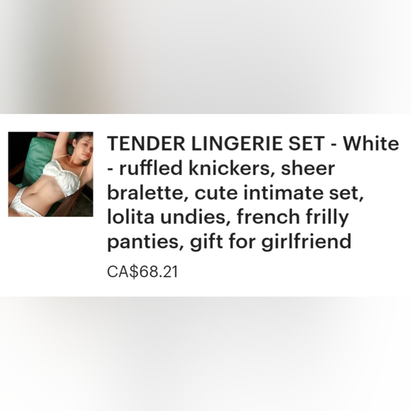 Lingerie set, Frilly, Size Small - Picture 7 of 7